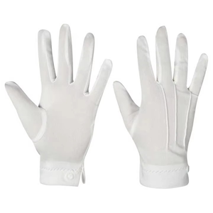 Gants de cérémonie maçonniques en coton blanc avec logo personnalisé, gants maçonniques sur mesure pour homme, pour l'église et les francs-maçons. - Product Image 5
