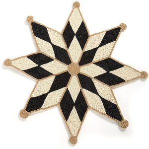 Juego de Manteles Individuales de Vidrio con Cuentas en Forma de Estrella, Hechos a Mano, Ecológicos, Personalizables, Resistentes al Calor, para Comedor, Eventos y Catering - Product Image 1