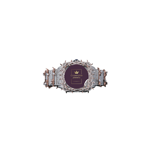 Luxury Iced Out Diamond Stainless Steel Simple Watch for Men VVS Moissanite Tow Tone Gold Round Cut Diamond Custom Hip Hop - Product Image 1