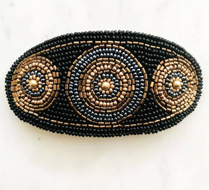 Nouvelle Pince à Cheveux Broderie Perles Design Chic pour Événements Mariages Fêtes – Barrette Tendance pour Femme - Product Image 3