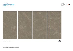 กระเบื้องพอร์ซเลนลายหินอ่อนกันคราบ ขนาด 60x120 ซม. ผิวด้านแบบซาติน ไม่สะท้อนแสง คุณภาพพรีเมียมหรูหรา ลายเส้นสีทอง - Product Image 2