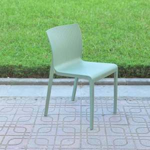 Chaises de salle à manger modernes empilables, portables, imperméables, de couleur rouge prune, meubles d'atelier, chaise en plastique PP - Product Image 5