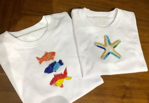 เสื้อยืดแฟชั่นสำหรับผู้หญิงเสื้อยืดปักลูกปัดผ้าฝ้ายสั้นแต่งพู่ลูกปัดแบบสองด้านที่ทันสมัยหรูหรา - Product Image 4