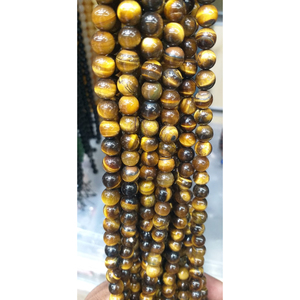 High Quality <b>Crystal</b> Natural Tiger Eye Round <b>Beads</b> Strands For Jewelry Making Fashion Trends unisex <b>Bracelet</b> Making - Product Image 4