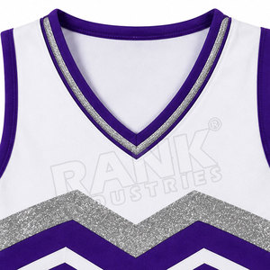 Nuevo y Moderno Uniforme de Porristas Más Vendido, 100% Poliéster, Hecho a Medida, Talla Personalizada, MOQ Bajo - Product Image 5