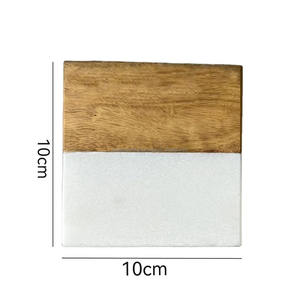 Posavasos de Madera y Mármol al por Mayor, Personalizados con Grabado Láser, para Regalos Corporativos y Eventos Promocionales - Product Image 1