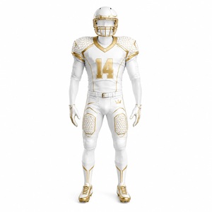 Ensemble de maillots de football américain confortables en sublimation, en stock, uniforme de football américain de haute qualité à vendre au meilleur prix - Product Image 1