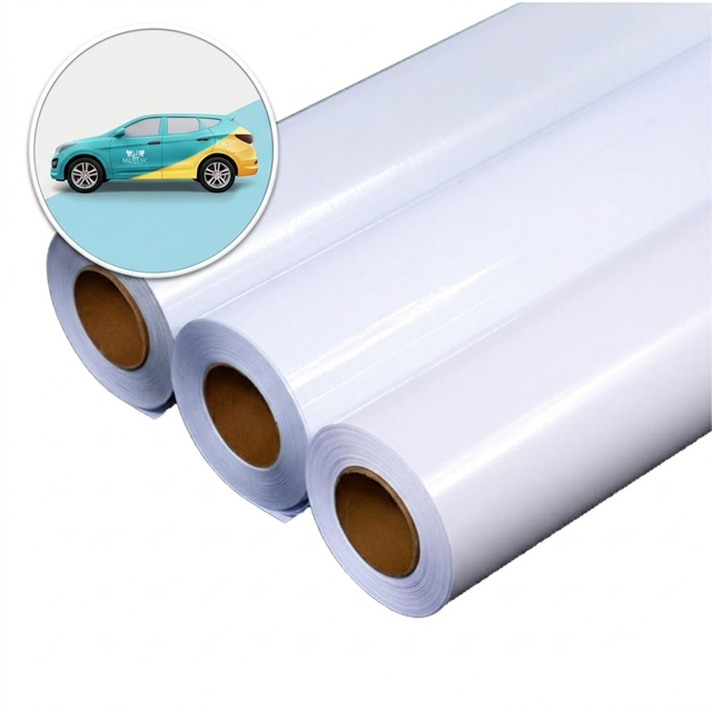 7 Years Durable Printable Car Vinyl Roll Bulk Supplier, OEM Custom Pattern for Vehicle Promotion and Outdoor Advertising Project