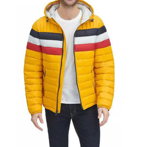 Chaqueta de Invierno Acolchada para Hombre, Elegante y Brillante, Impermeable, con Cierre, Transpirable, Talla Grande, con Logotipo OEM Personalizado - Product Image 1