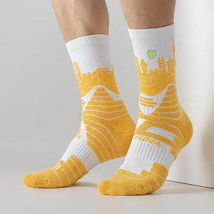 Excelente Oferta: Calcetines de Hombre para Invierno, Color Gris Claro, Estilo Casual, Gruesos, Largos hasta la Pantorrilla, con Diseño de Rayas, Transpirables, de Tejido de Rizo, para Venta al Por Mayor - Product Image 3