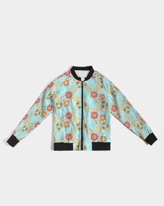 Chaqueta Bomber de Satén Personalizada de Invierno, Estilo Vintage, con Estampado Completo, Lavado Ácido, Apliques Bordados, Resistente al Viento y Transpirable - Product Image 2