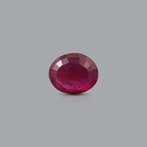 3.35 Carat Natural Ruby Loose Gemstone Oval Cut Faceted for Fine Jewelry - Product Image 2