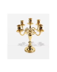 High End Quality 5 Arm <b>Black</b> Aluminum Wedding Christmas Candleabra Table Centerpiece Eco-Friendly for Home Wedding Decorations - Product Image 5