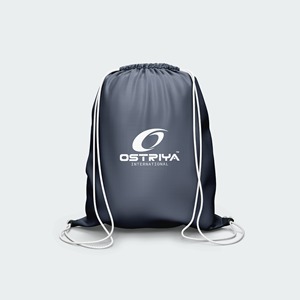 Waterproof <b>Drawstring</b> <b>Backpack</b> Sport Beach Gym Bag with a Front Zipper Pouch for Women Men Custom Polyester String Bag Fashion - Product Image 1
