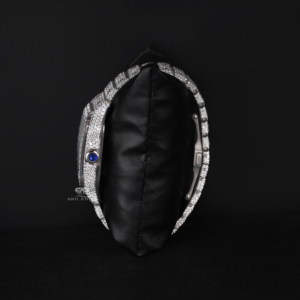 Reloj de Pulsera de Lujo para Hombre, Diseño de Esqueleto con Diamantes Moissanite, Completamente Cubierto de Piedras, Cuadrado, Automático, de Acero Inoxidable, Estilo Hip Hop, Personalizado - Product Image 4