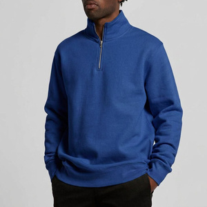 Sweat-shirt minimaliste à col zippé, pull en molleton premium, streetwear, vêtements personnalisés à marque privée pour les marques et les boutiques de mode - Product Image 4
