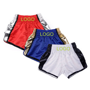 Custom Men’s Muay Thai Boxing Shorts Premium Satin Fabric Training Shorts Private Label Available - Product Image 1