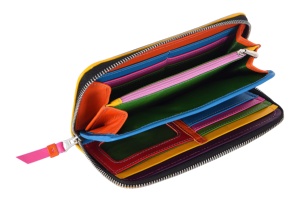 Pochette en cuir Nappa véritable imprimée sur mesure, motif floral, marque privée, fournisseur OEM/ODM en gros, accessoire de mode - Product Image 5
