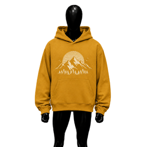 Sweat-shirt à capuche graphique Gold Mountain, coupe oversize, unisexe, streetwear d'hiver, haut décontracté à capuche, vente en gros, vêtements de mode - Product Image 1