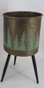 Jardinières en métal de fer de haute qualité en vrac, pots à fleurs, décoration de sol de style fermier traditionnel, revêtement en poudre, carré, extérieur - Product Image 3