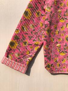 Chaqueta Acolchada de Algodón 100% con Diseño de Rayas en Patchwork, Unisex, Hecha a Mano, Cosida a Mano, Ecológica, Transpirable, de Secado Rápido, para Todas las Temporadas - Product Image 2