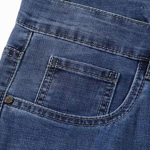 Pantalones Cortos de Mezclilla Hip Hop para Hombre, Personalizados, de Alta Calidad, 100% Algodón, con Sublimación, Cintura Elástica, Corte Medio, con Bolsillos - Product Image 5