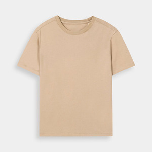 T-shirt à manches courtes beige pour homme fabriqué en usine, respirant, idéal pour l'été, fabriqué au Pakistan, en promotion - Product Image 1