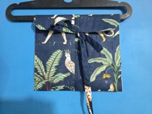 ชุดนอนผ้าฝ้ายออร์แกนิก 100% ลายพิมพ์สัตว์สีดำ เนื้อผ้านุ่มพิเศษ ระบายอากาศได้ดี เสื้อครอปและกางเกงขายาวสำหรับผู้หญิง - Product Image 5