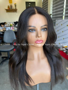 Mèches de cheveux humains vierges Remy vietnamiens personnalisées, tissage à trame unique, style long ondulé, perruques non traitées, adaptées à tous - Product Image 6