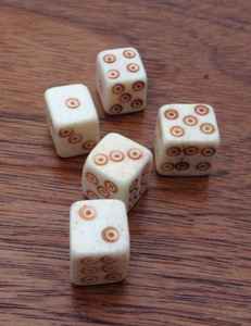 Dados de Hueso Natural de Primera Calidad, Hechos a Mano, Pulidos, Ecológicos, de Hueso de Búfalo, para Juegos de Mesa, Ludo, Casino - Product Image 1
