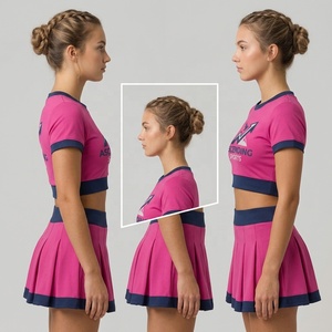 Fabricante Profesional de Uniformes de Porristas Personalizados de Alta Calidad en Poliéster Estampado con Logos Bordados, MOQ Bajo - Product Image 5