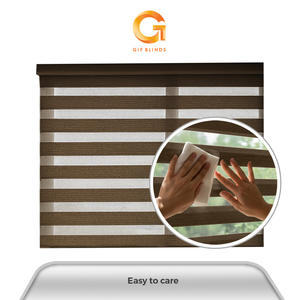 Mejor Proveedor de Persianas Zebra Semiopacas Color Marrón Oscuro ZB9113 198x183cm para Hogar y Oficina, Superventas en Malasia, Calidad OEM B2B - Product Image 5