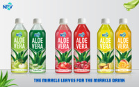 Vietnamese leverancier groothandel OEM ODM 500ml PET fles NPV merk HALAL gecertificeerd puur natuurlijke ALOE VERA drank aardbei smaak