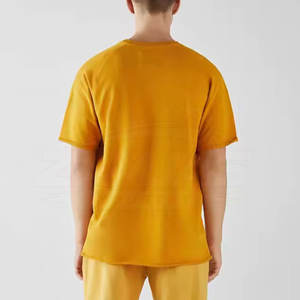 บริการ OEM เสื้อยืดโอเวอร์ไซส์พิมพ์ลายตามสั่งสำหรับผู้ชาย ผ้าฝ้าย 100% ขายส่งราคาถูก เสื้อยืดโอเวอร์ไซส์ผู้ชาย - Product Image 3