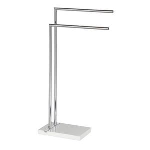 Soporte de metal funcional para toallas, organizador de baño con múltiples barras para toallas, ropa y mantas - Product Image 6