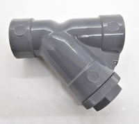 Filtre en Y en plastique avec valve filetée pour tuyau, raccord de plomberie industrielle, connecteur d'irrigation, fournitures PVC durables