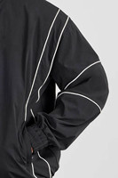 Nouvelle conception de veste bomber en nylon personnalisée avec passepoil, respirante, légère, imperméable, en tissu softshell, style streetwear printanier