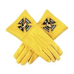 Super produit Gants maçonniques en coton pour hommes Logo brodé Usine Top Qualité Maçonnique Regalia Blanc 100% Gants de main en coton - Product Image 2