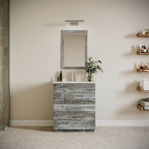 Muebles de Baño Modernos con Lavabo y 3 Cajones, Gabinete de Almacenamiento Duradero, Diseño Moderno, Precio Accesible - Product Image 1
