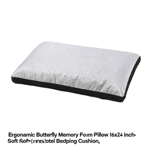 Oreiller ergonomique en mousse à mémoire de forme, forme papillon, 16x24 pouces - Coussin doux pour la maison et l'hôtel - Product Image 3