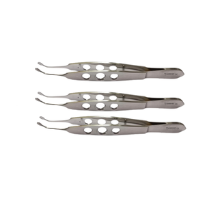 High Quality 3 Pcs Meibomian Gland Expressor Forceps Eyelid, Eye Massage Tweezers for Dry Eyes German Steel Surgical Instruments - Product Image 1
