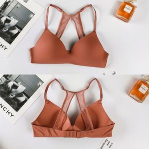 Conjunto de lencería sexy para mujer, sujetador íntimo, bragas tipo boyshort, copa completa con aros, ropa interior de poliamida, estilo francés, encaje floral en la cintura - Product Image 3