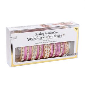 Sparkling Austrian Stone Fashion Jewelry <b>Set</b> for Wedding & Festive Wear 10575606PU_2.4 <b>Bangle</b> Collection - Product Image 2