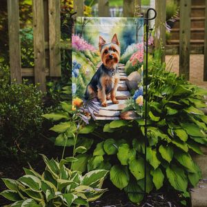 Silky Terrier Spring Path Garden Flag Boîte aux lettres multicolore Bannière de cour décorative pour Patio Artwork et parterres de fleurs Petite taille - Product Image 2