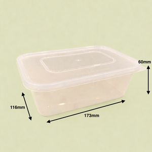 ภาชนะ PP ทรงสี่เหลี่ยมขนาด 750 มล. ฝาปิดป้องกันการรั่วซึม เป็นมิตรกับสิ่งแวดล้อม ใช้กับไมโครเวฟได้ ปลอดสาร BPA ย่อยสลายได้ เหมาะสำหรับอาหารแบบกลับบ้าน คุณภาพพรีเมียม - Product Image 5