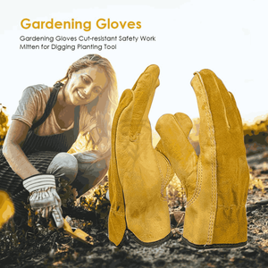 Custom Cowhide Leather Work <b>Gloves</b> Heavy Duty Safety <b>Gloves</b> Durable Industrial Construction Welding Farm Gardening <b>Gloves</b> - Product Image 5