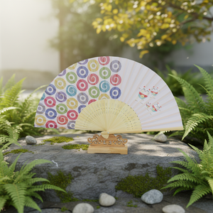 Classic Traditional Craft Bamboo Hand Fan-Custom Printed Eco-Friendly Handmade Wholesale Gifts