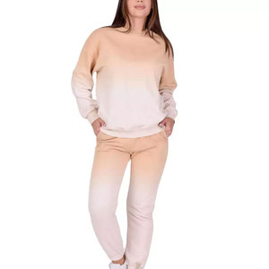 <b>Women</b> <b>Fleece</b> 2 Piece Streetwear Tracksuit Set Hooded Full Sleeve Solid Color Eco-Friendly Breathable Winter Regular Fit <b>Joggers</b> - Product Image 2