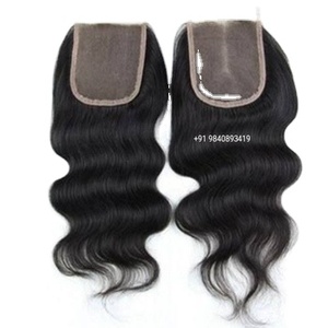 Extensiones de cabello humano sin procesar Natural con cierre de encaje HD de calidad superior 6x6 pelucas frontales naturales suaves y suaves de onda Natural - Product Image 5