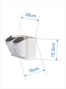 Grossiste Personnalisé Double Plastique Intérieur/Extérieur Fleur/Pot de Plante Verte Tenture Murale Couleur Vert Blanc pour Utilisation - Product Image 3